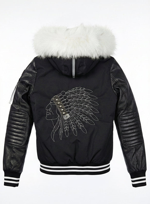CANADA SANSAR | Iconic CS Luxury Fur Bomber Jacket.