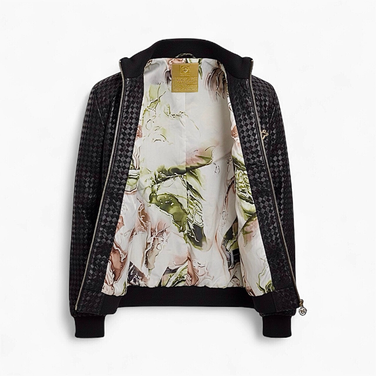 Intrecciato Lamb Leather Jacket