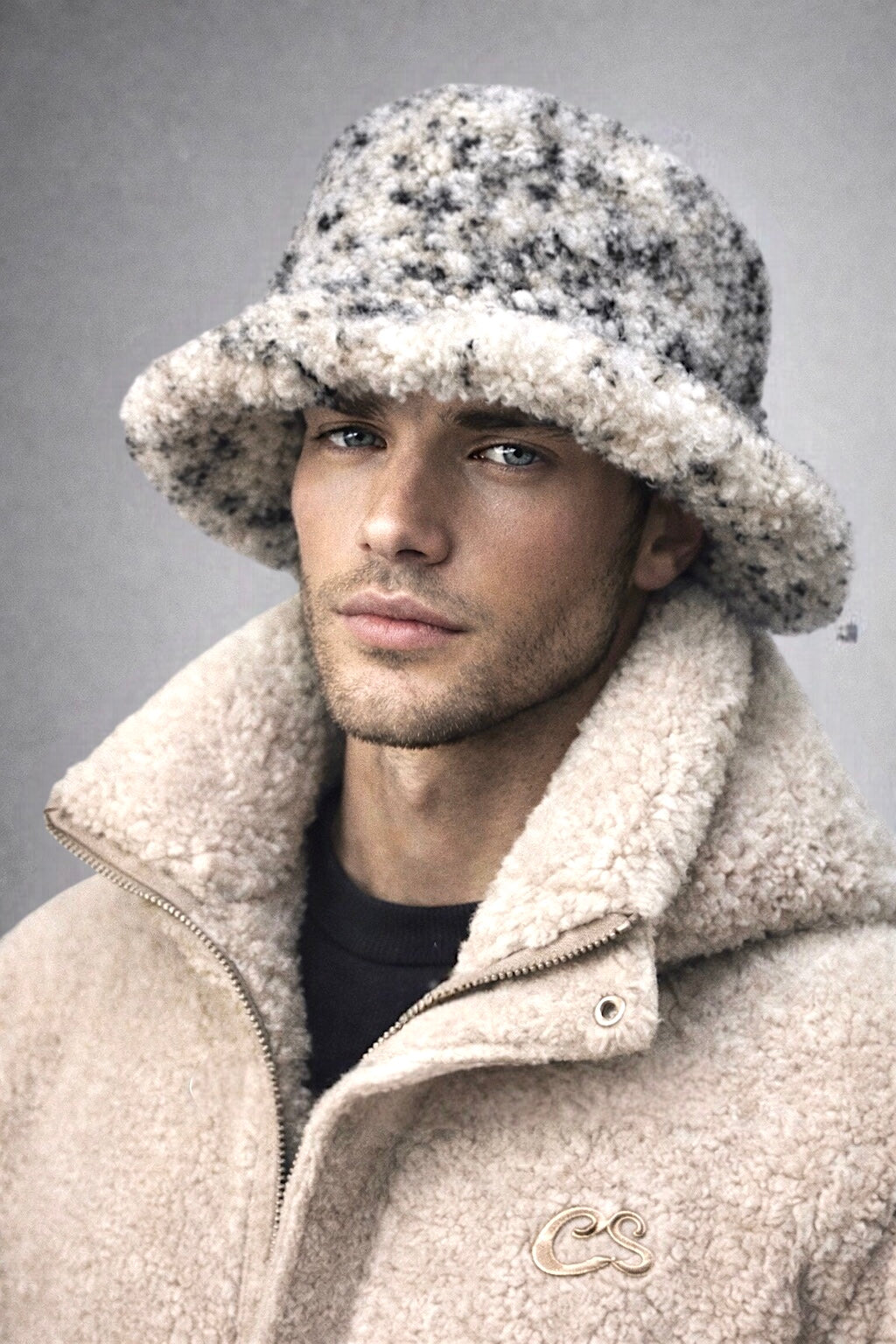 2026 New Era Collection Macchiato Espresso Lamb Shearling Fur Hat. (Unisex)