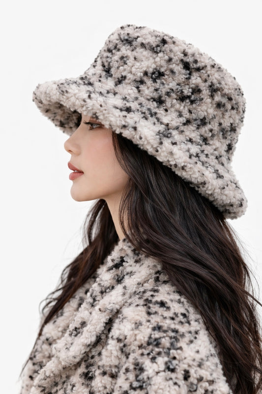 2026 New Era Collection Macchiato Espresso Lamb Shearling Fur Hat. (Unisex)