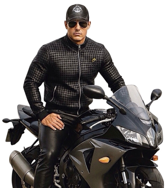 Intrecciato Lamb Leather Jacket