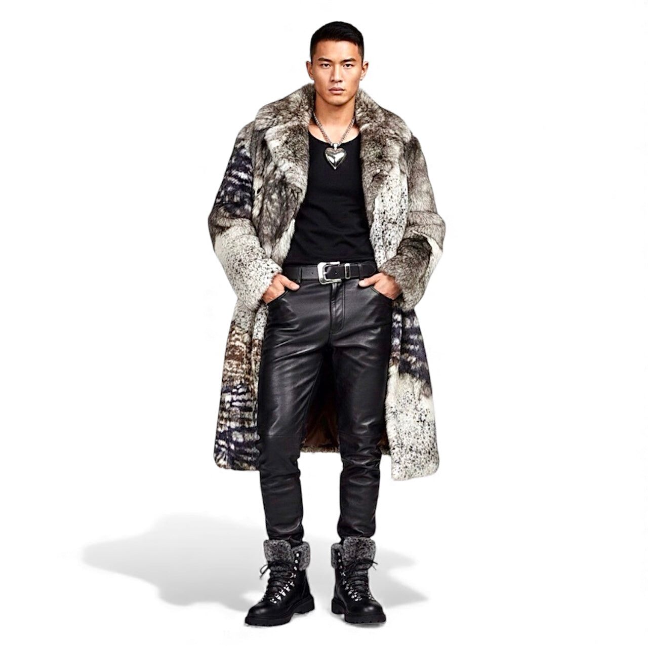 2026 NEW ERA Iconic Unisex Intarsia Shearling Long Coat | A CANADA SANSAR Heirloo.                                                              COMING SOON