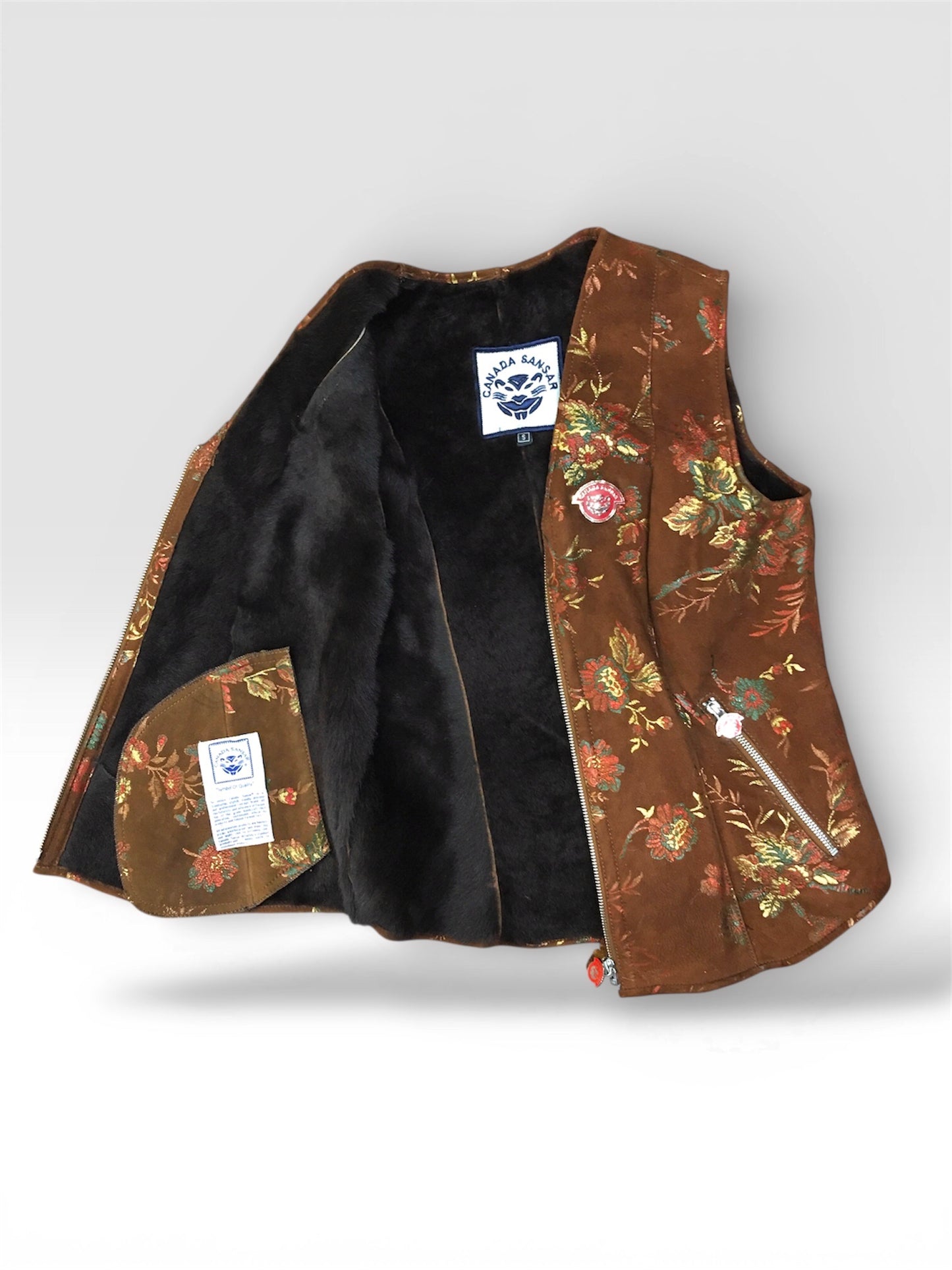 The Metallic Floral Embossed Lamb Shearling Vest
Where Heritage Craft Meets Avant-Garde Art