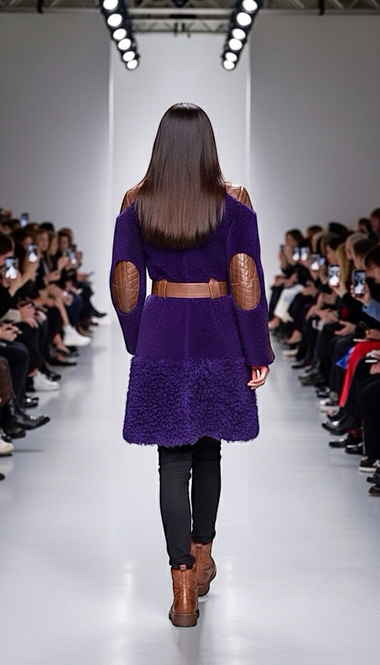 2026 New Era collection.                           The Amethyst Wave Toscana
Handcrafted Italian Lightweight Shearing Fur Coat.