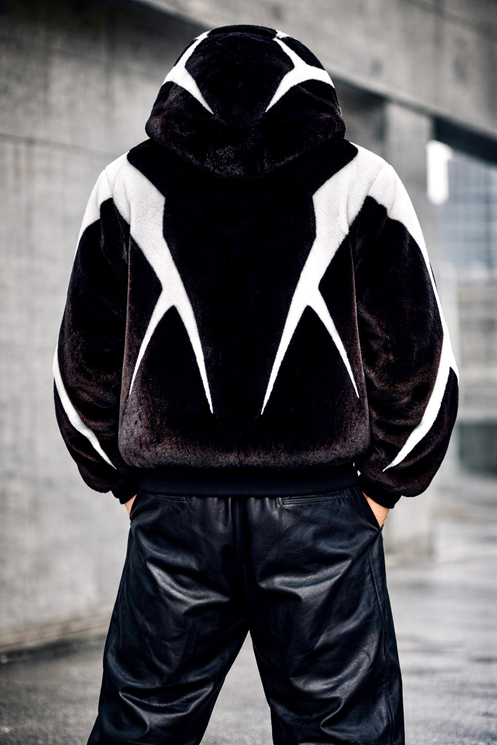 New Era Collection 2026-27                  CANADA SANSAR Eclipse™       Limited Edition Full Mink Hoodie.           Black & White Intarsia Mink Fur Hoodie.           Made-to-order (unisex)