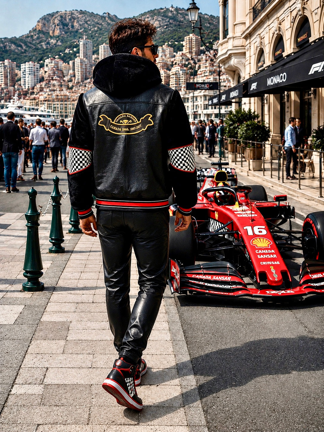 New Era Collection FW2026-27.         LIMITED EDITION CANADA SANSAR F1 ICONIC BOMBER JACKET. (Unisex)