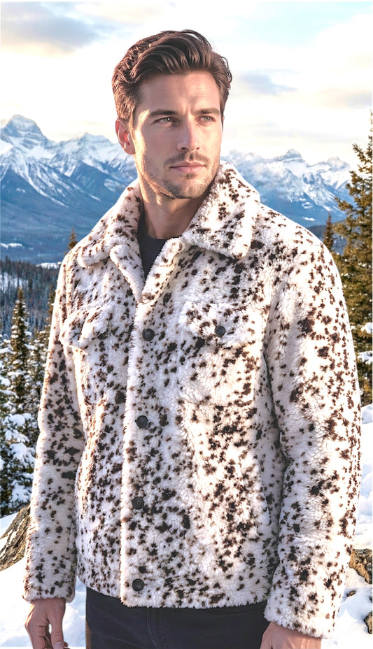 CANADA SANSAR | 2026 New Era Collection

Introducing the "Caffè di Roma" Macchiato Lamb Shearling Printed Fur Jacket