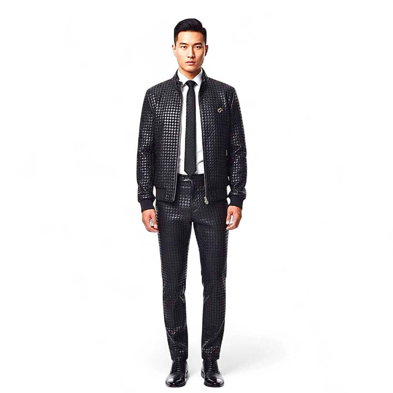 Intrecciato Lamb Leather Jacket