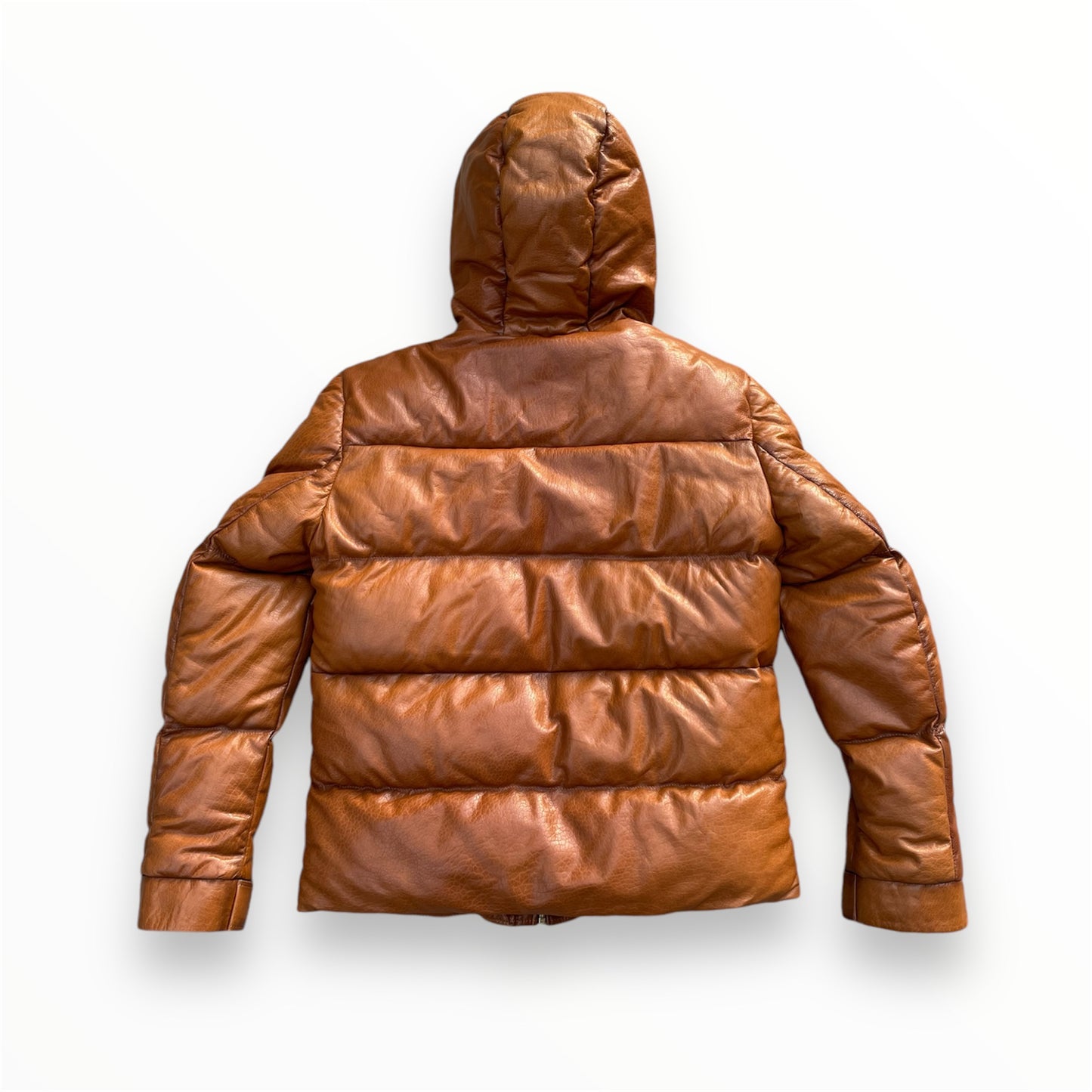 Patina Hooded Lambskin Puffer Jacket