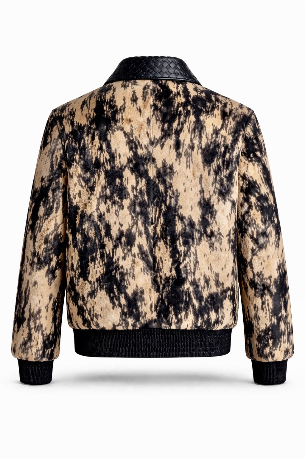 2026 New Era Collection                         Iconic Ultra-Luxurious Customized Baby Pony Hair/Lamb woven Leather Jacket.