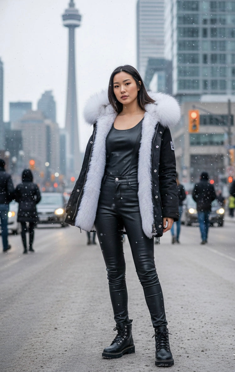 Iconic Classic Fur Parka: Masterpiece for Extreme Cold.