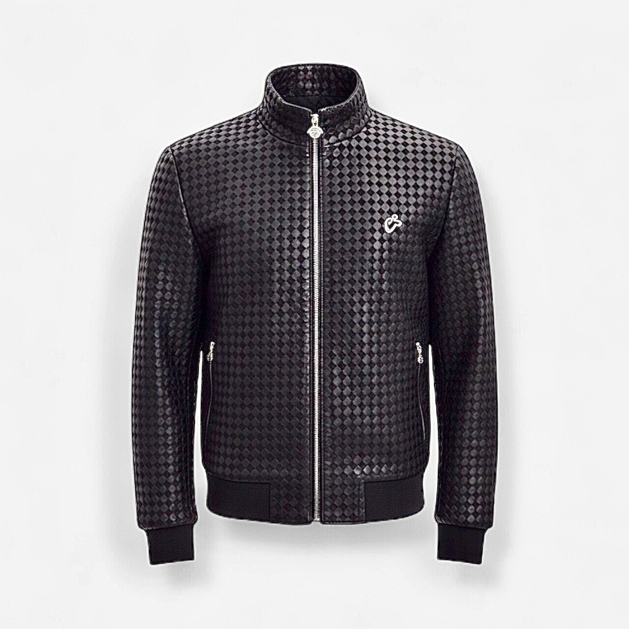 Intrecciato Lamb Leather Jacket