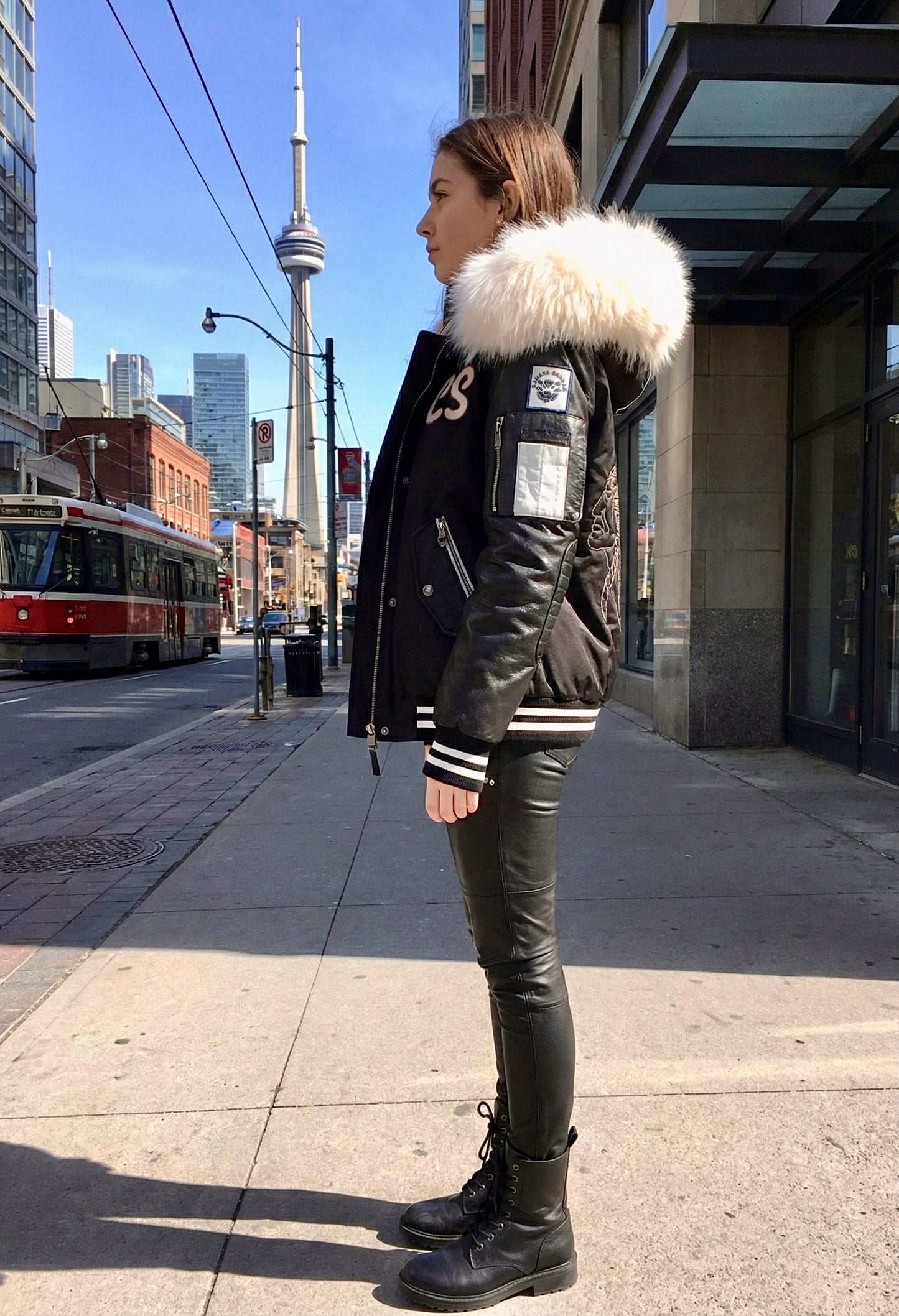 CANADA SANSAR | Iconic CS Luxury Fur Bomber Jacket.