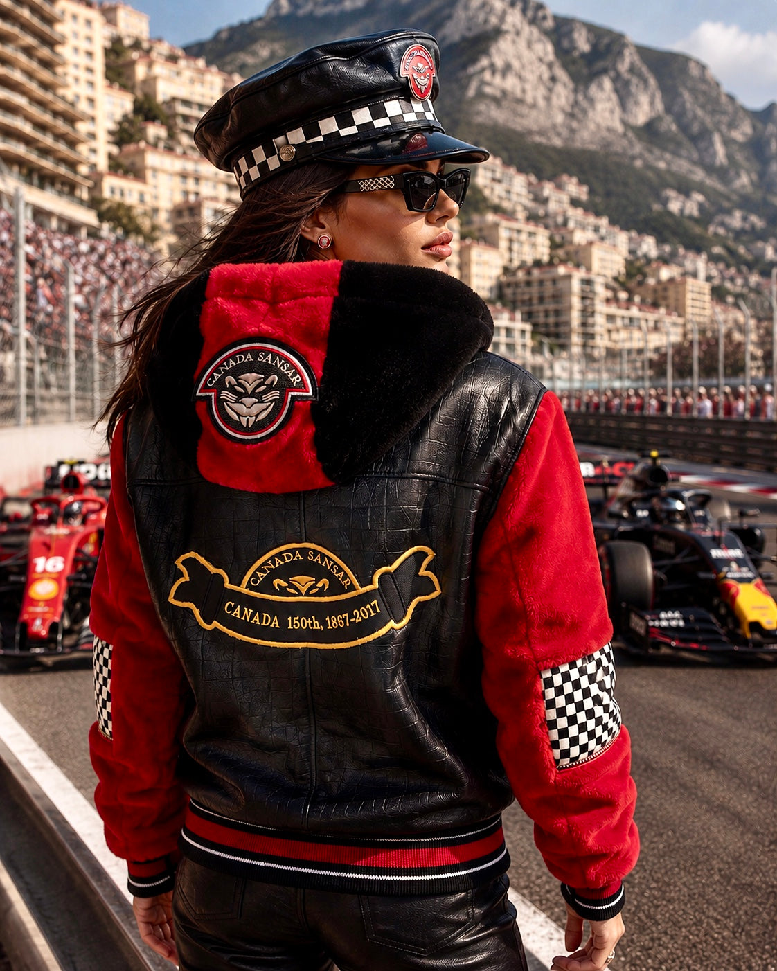 New Era Collection FW2026-27.         LIMITED EDITION CANADA SANSAR F1 ICONIC BOMBER JACKET. (Unisex)
