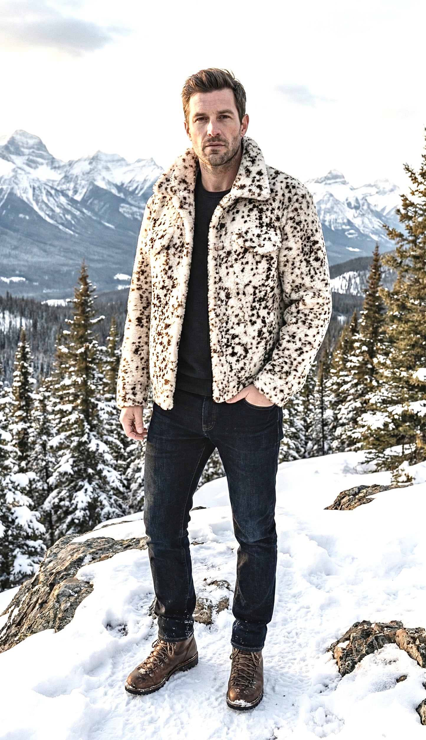 CANADA SANSAR | 2026 New Era Collection

Introducing the "Caffè di Roma" Macchiato Lamb Shearling Printed Fur Jacket