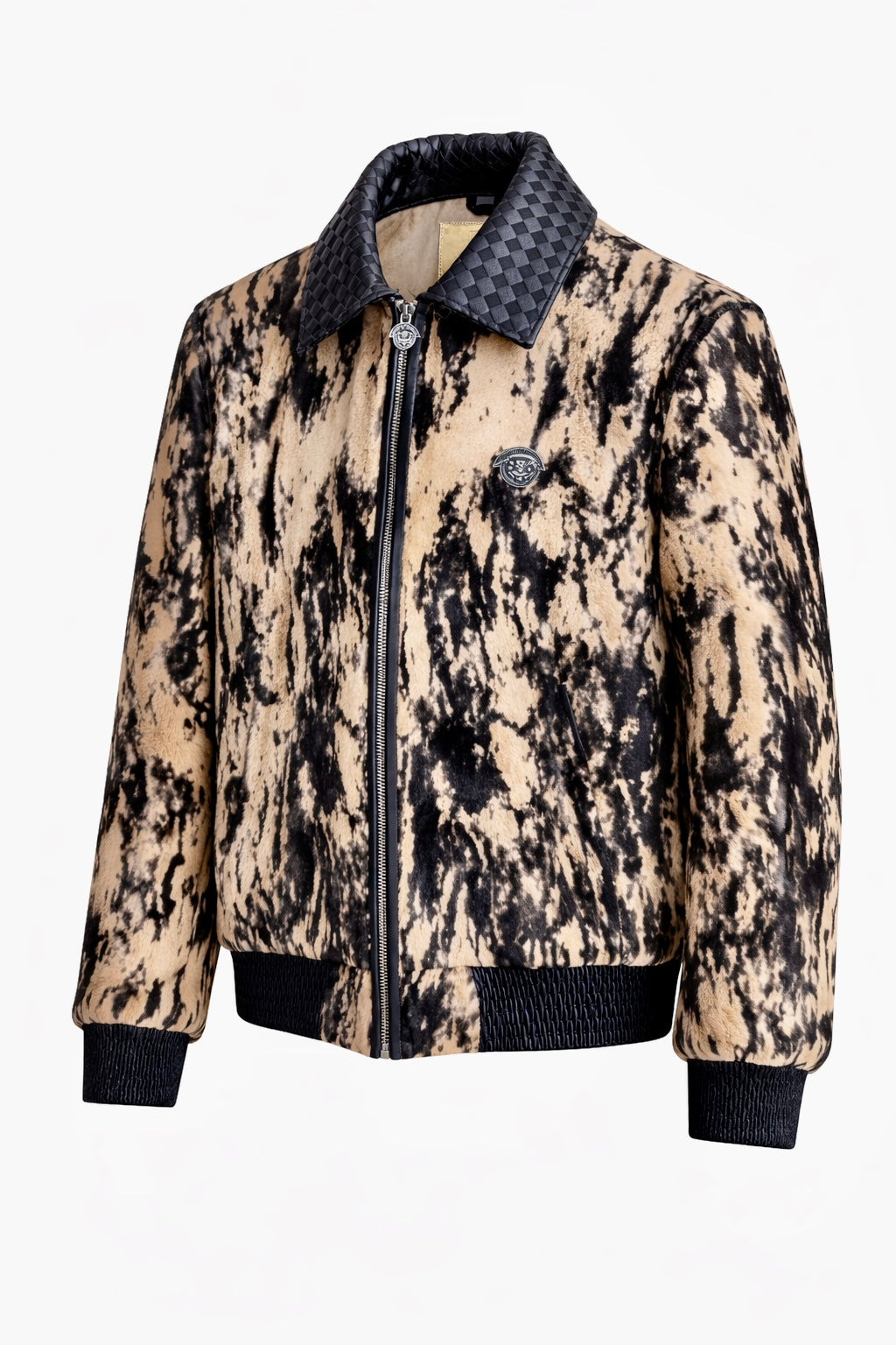 2026 New Era Collection                         Iconic Ultra-Luxurious Customized Baby Pony Hair/Lamb woven Leather Jacket.
