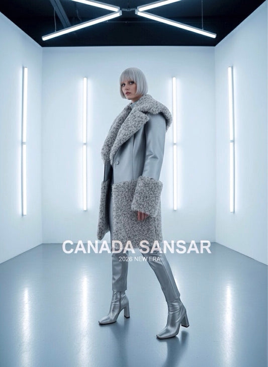 Coming Soon 2026 New Era Collection: CANADA SANSAR ICONIC LUXURY OUTERWEAR. Forged from Nature, Crafted by Hand.