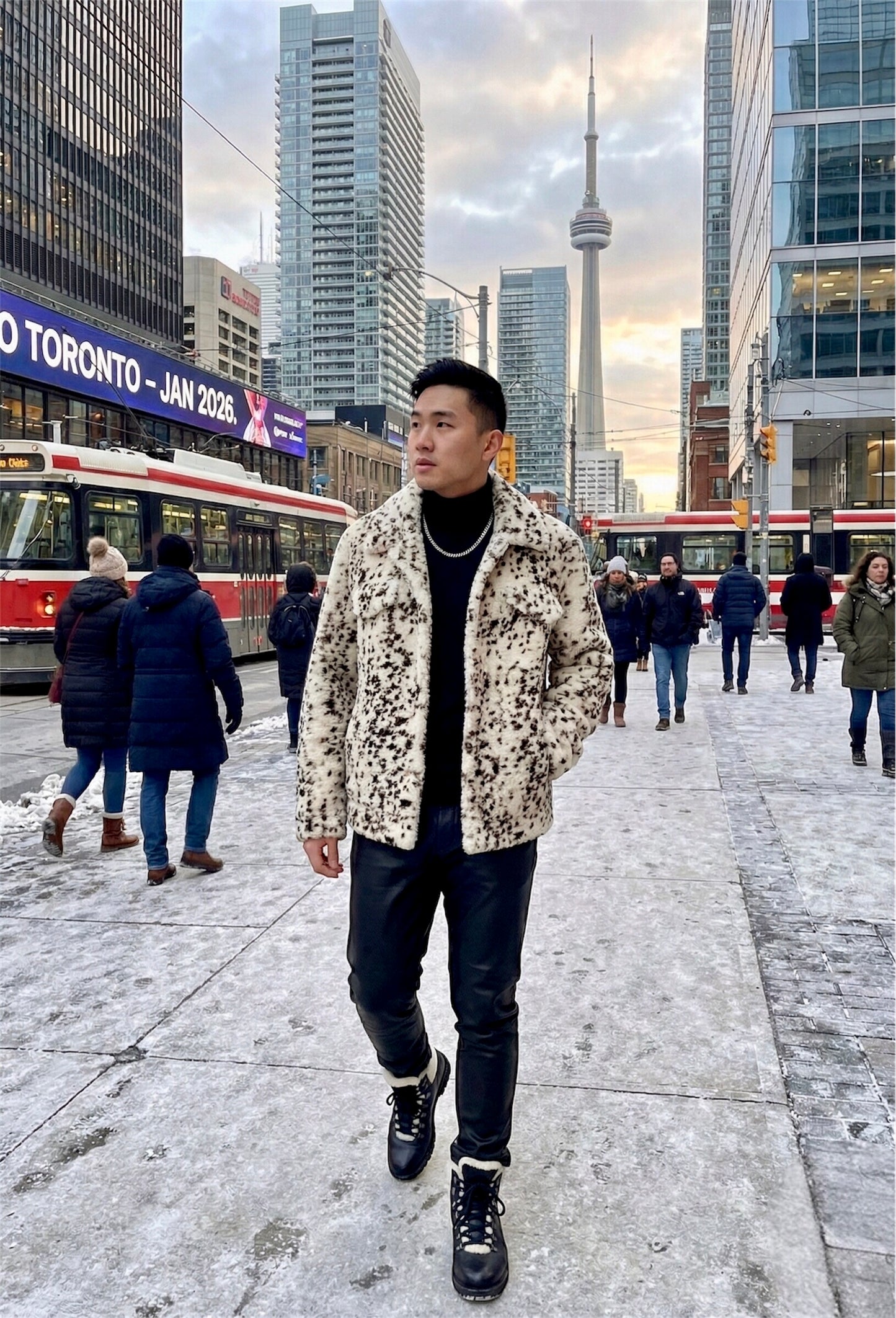 CANADA SANSAR | 2026 New Era Collection

Introducing the "Caffè di Roma" Macchiato Lamb Shearling Printed Fur Jacket