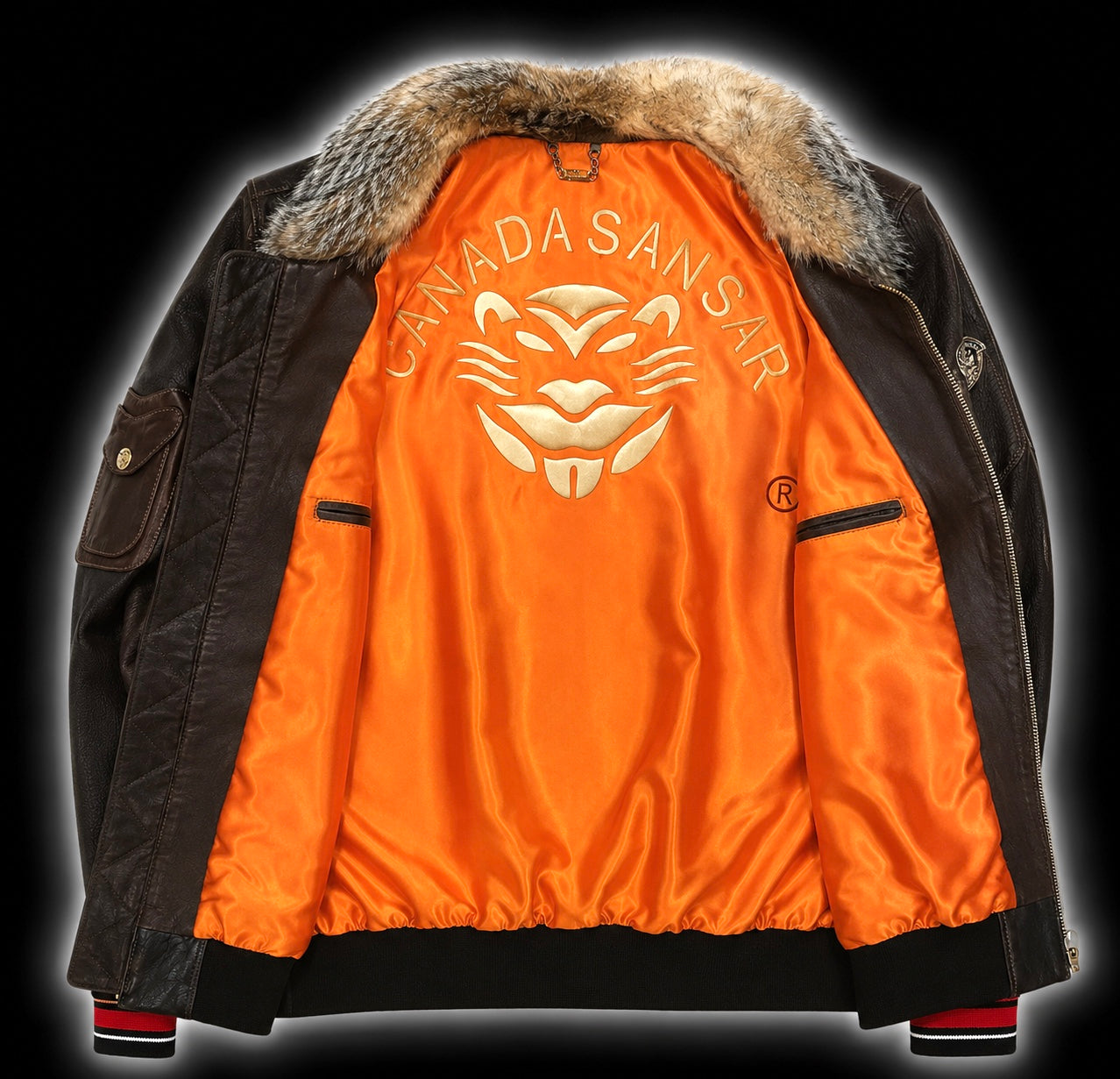 CANADA SANSAR — “Artisanal Wolf” Bomber Jacket.
