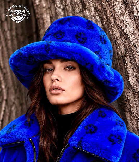 NEW ERA COLLECTION 2026–27
Luxury Royal Blue CS Monogram Shearling Hat.