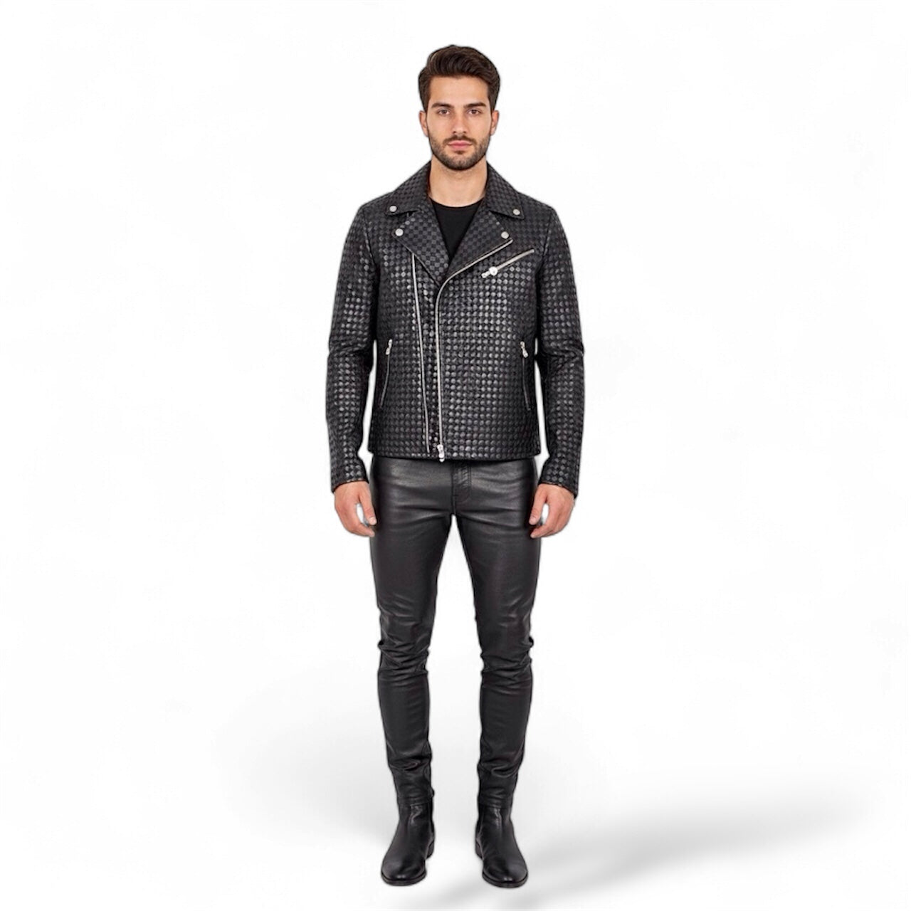 CANADA SANSAR | Limited Edition Intrecciato Lamb Leather Jacket