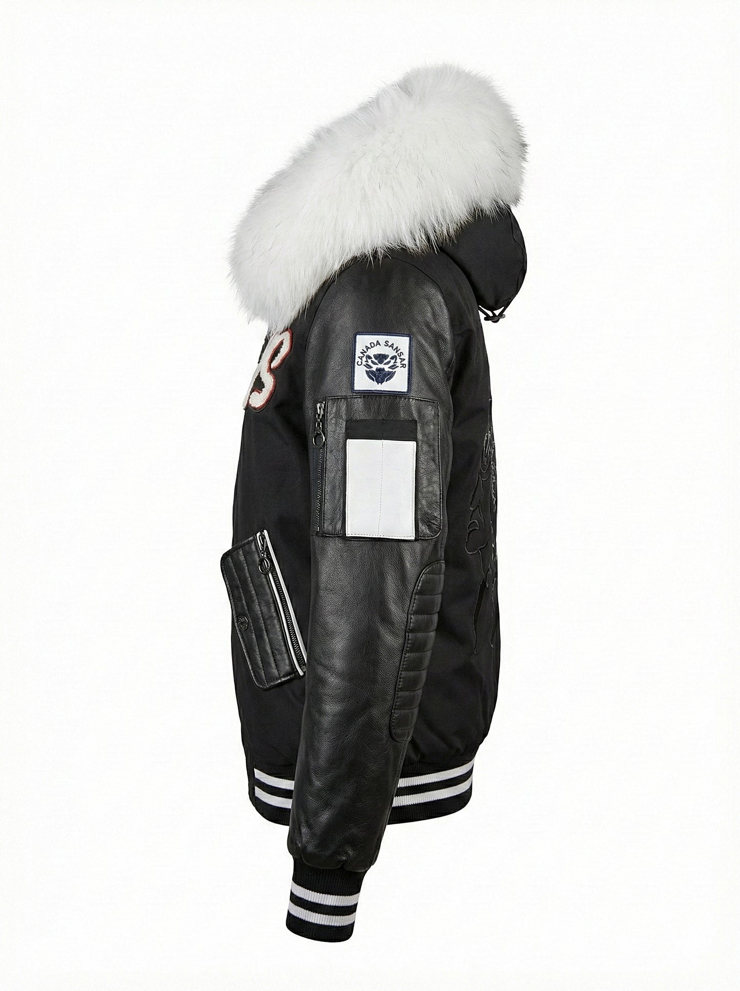 CANADA SANSAR | Iconic CS Luxury Fur Bomber Jacket.