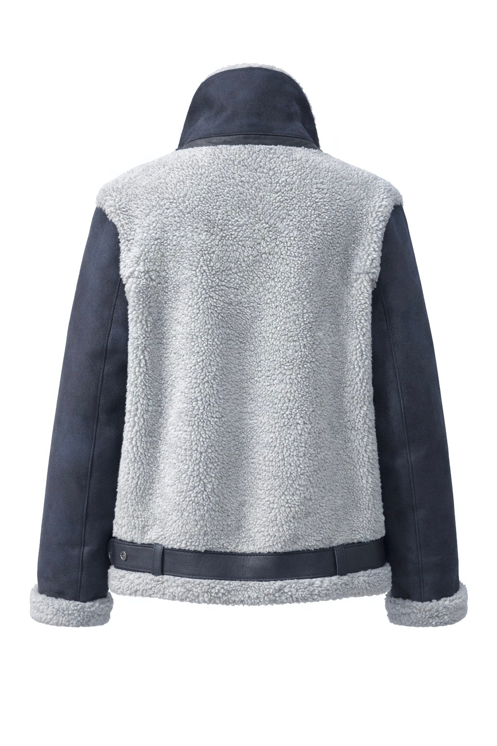 2026 New Era Collection                      Limited Edition of Indigo-Blue Shearling Pilot Jacket.