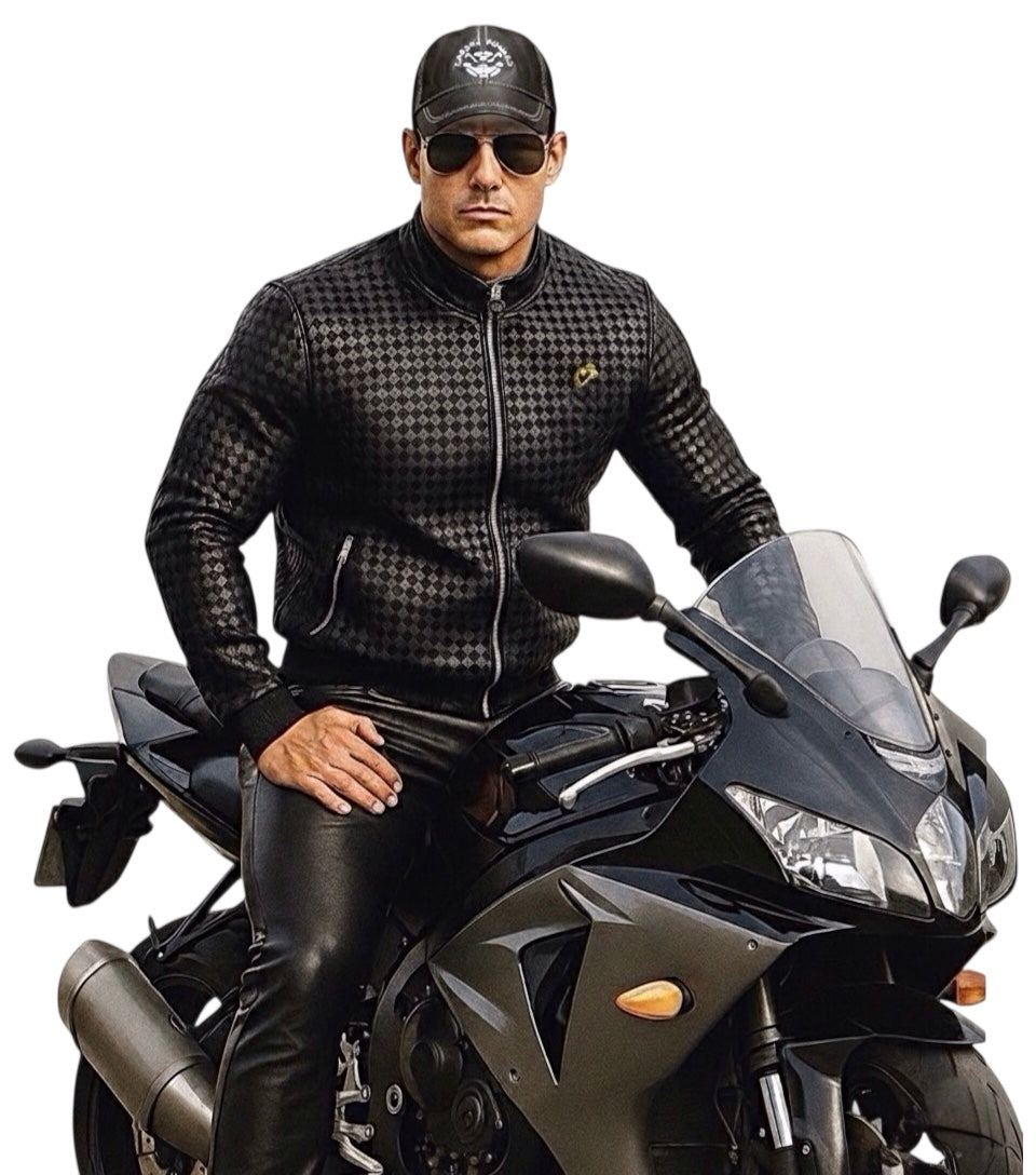 Intrecciato Lamb Leather Jacket