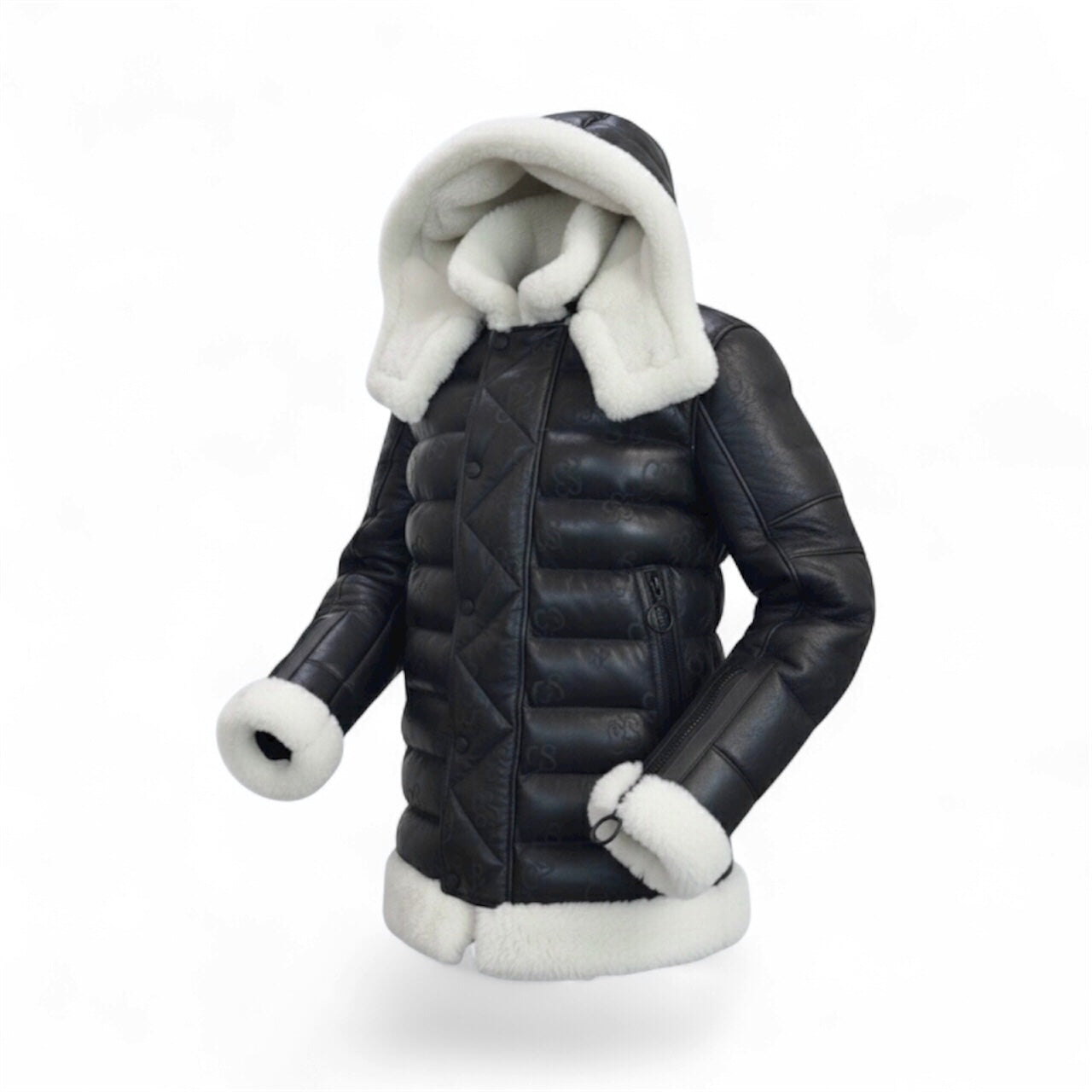 The Iconic x Luxury CANADA SANSAR CS Monogram Puffer Shearling Fur Coat.
Where Heritage Craft Meets Avant-Garde Luxury.