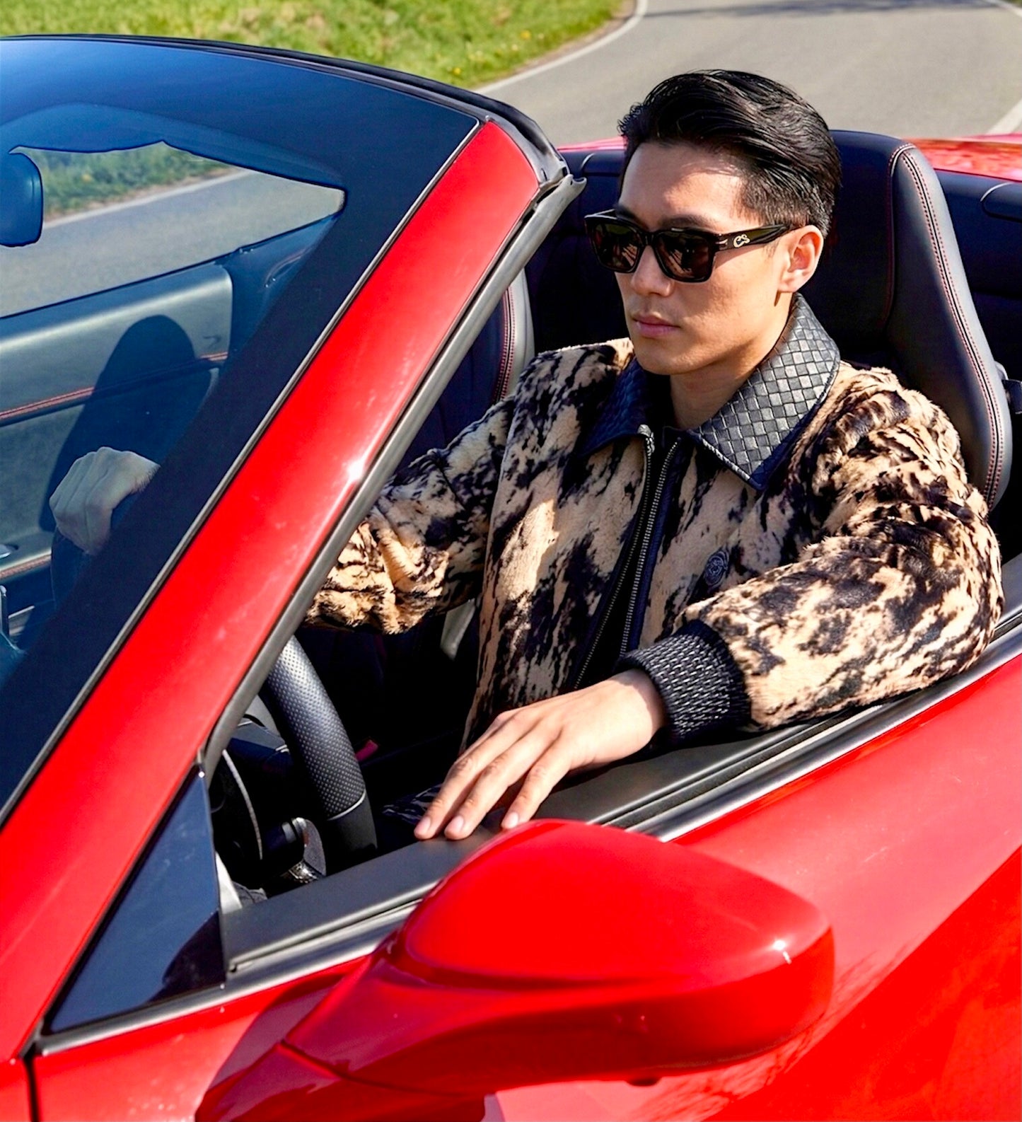 2026 New Era Collection                         Iconic Ultra-Luxurious Customized Baby Pony Hair/Lamb woven Leather Jacket.