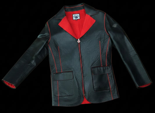 CANADA SANSAR | The Double-Face Lamb Leather & Fleece-Wool Blazer