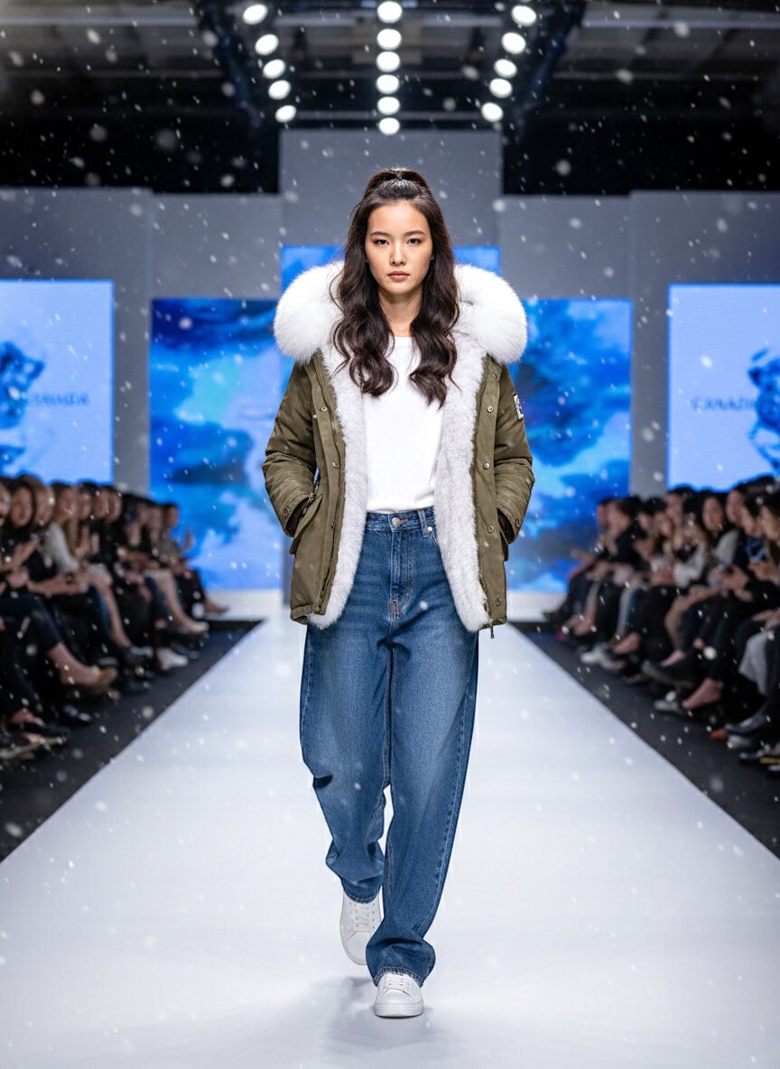 Iconic Classic Fur Parka: Masterpiece for Extreme Cold.